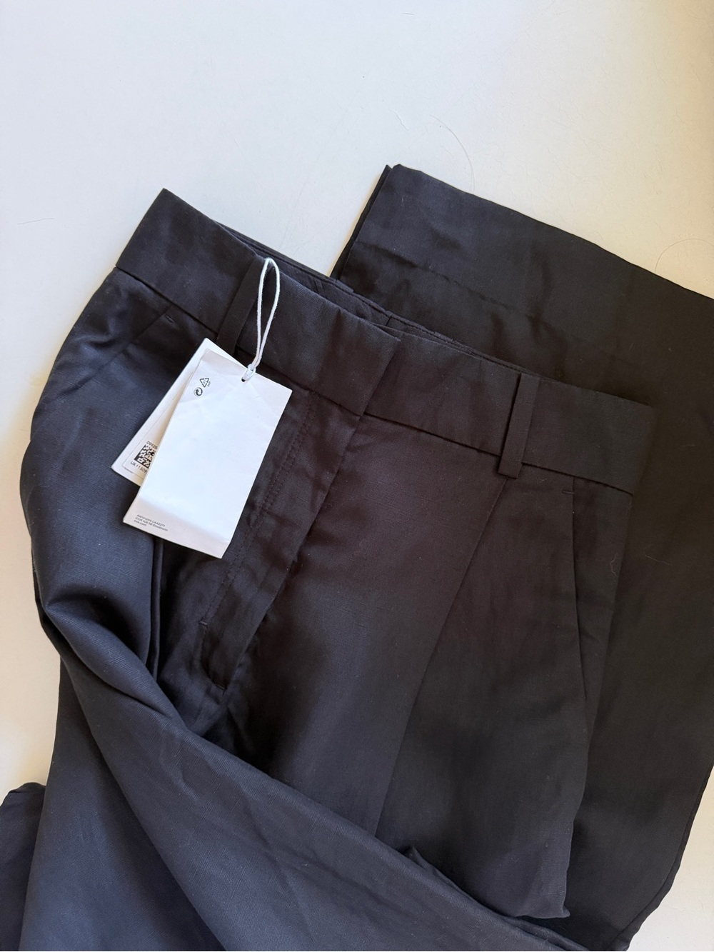 COS *NWT* Linen Blend Wide Leg Trouser in Black - 2